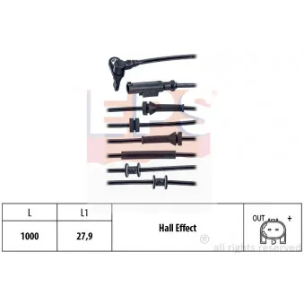 Capteur, vitesse de roue EPS 1.960.020