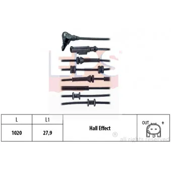 Capteur, vitesse de roue EPS 1.960.021