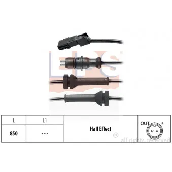 Capteur, vitesse de roue EPS 1.960.052