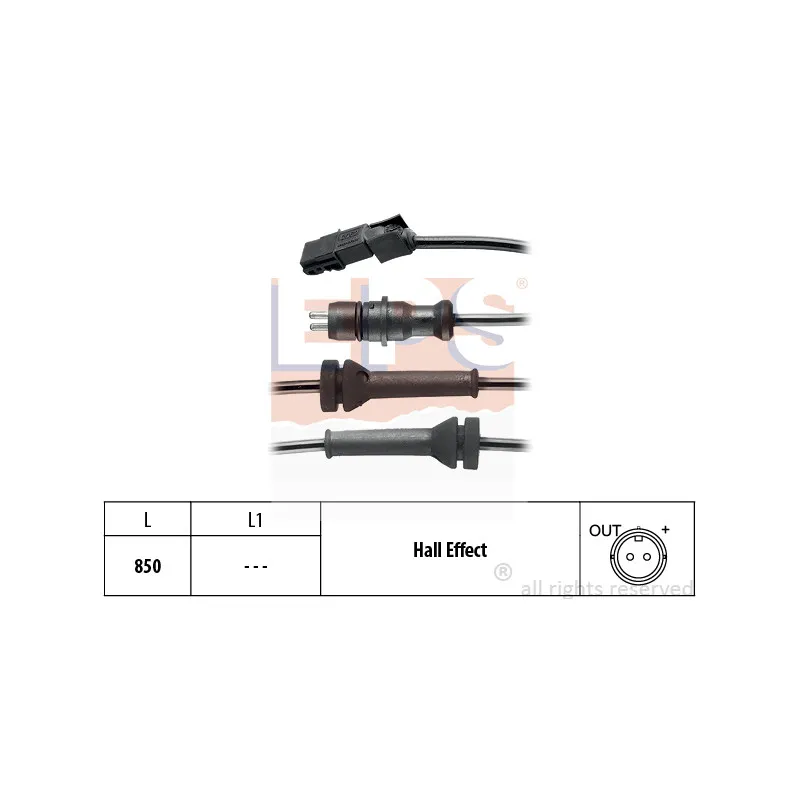 Capteur, vitesse de roue EPS 1.960.052