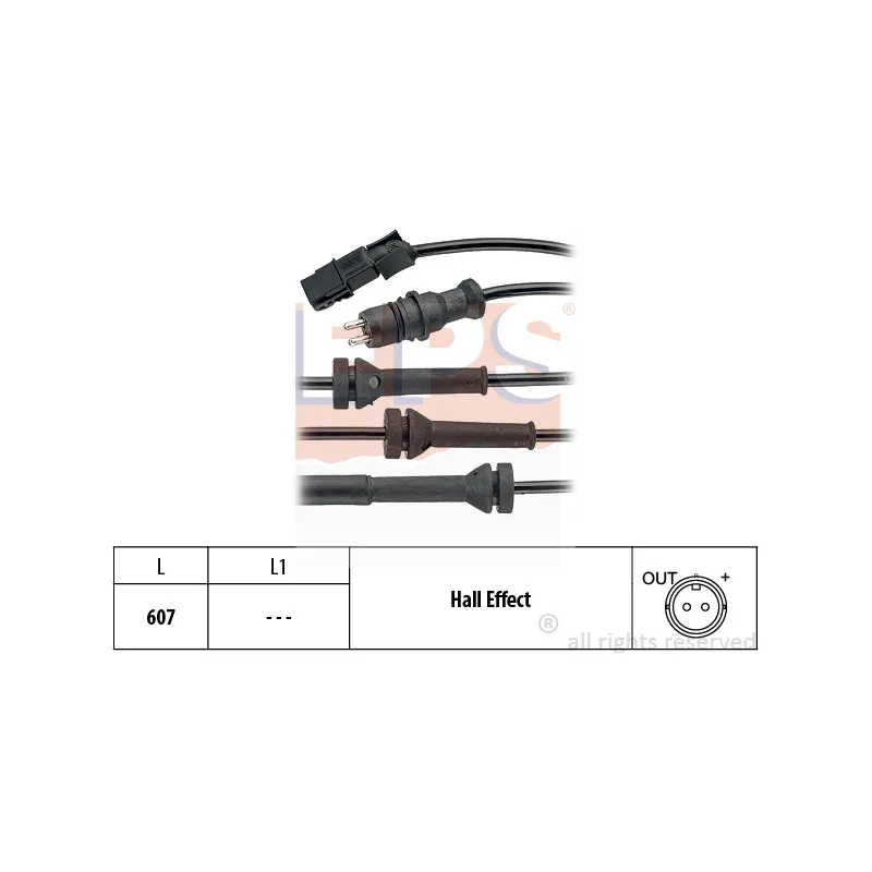 Capteur, vitesse de roue EPS 1.960.069