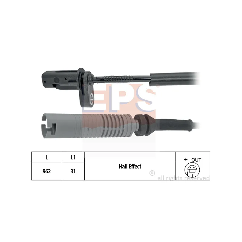 Capteur, vitesse de roue EPS 1.960.077