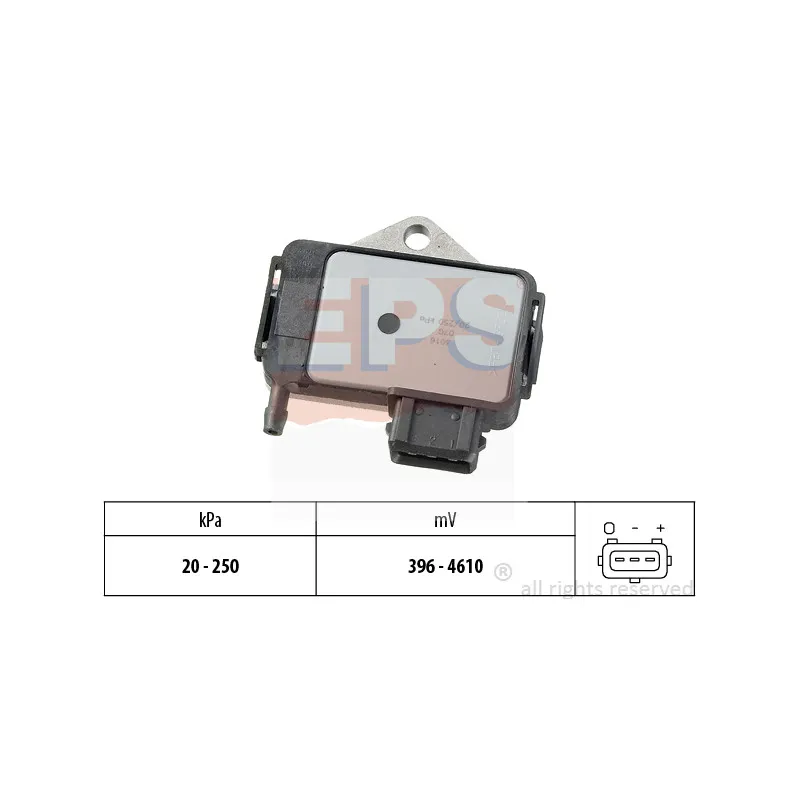 Capteur, pression de suralimentation EPS 1.993.016