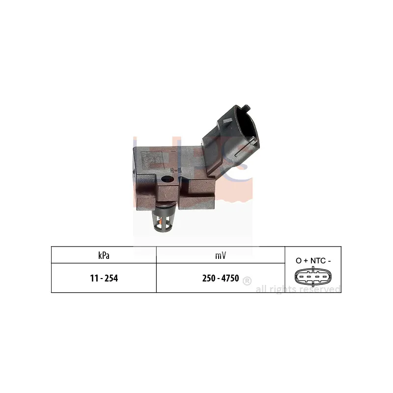 Capteur, pression de suralimentation EPS 1.993.078