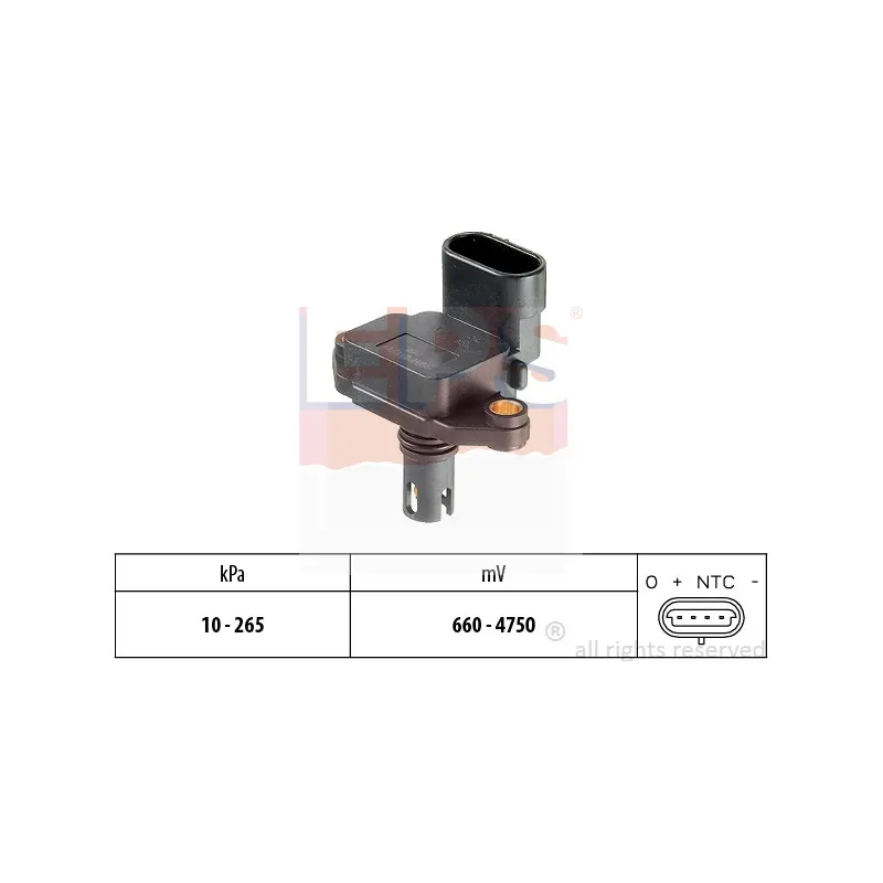 Capteur, pression de suralimentation EPS 1.993.089