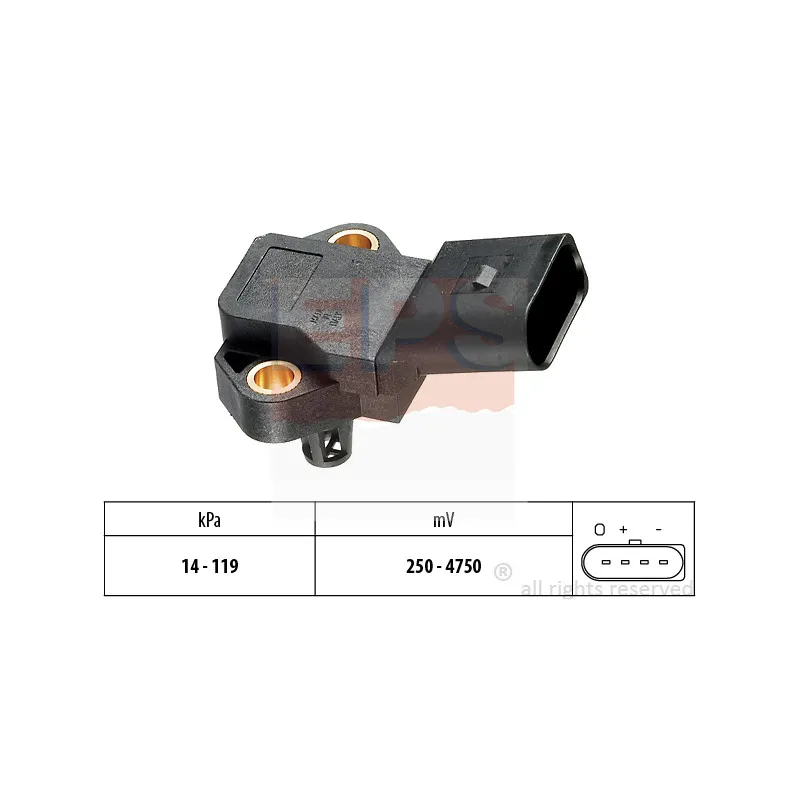 Capteur, pression de suralimentation EPS 1.993.101
