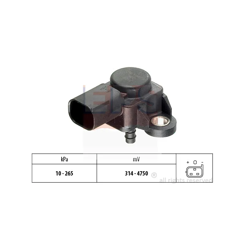 Capteur, pression de suralimentation EPS 1.993.102