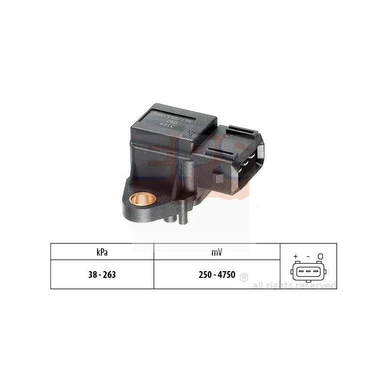 Capteur, pression de suralimentation EPS 1.993.104