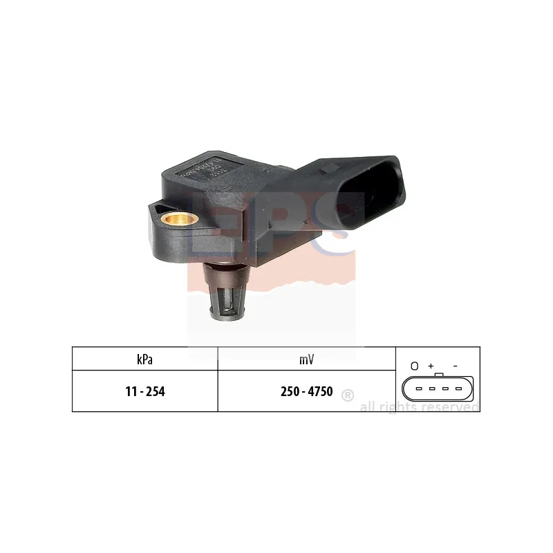 Capteur, pression de suralimentation EPS 1.993.112