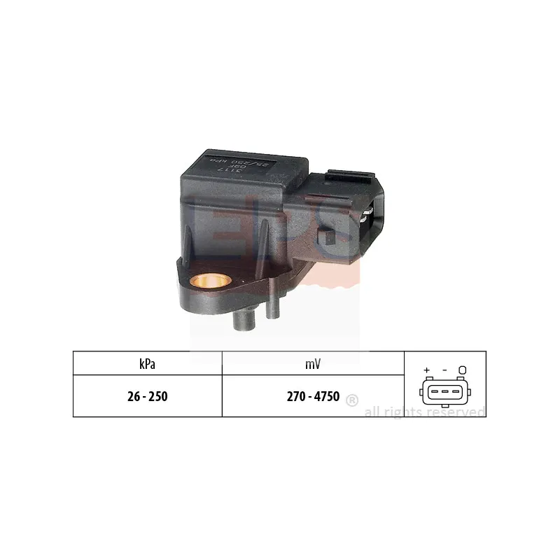 Capteur, pression de suralimentation EPS 1.993.117
