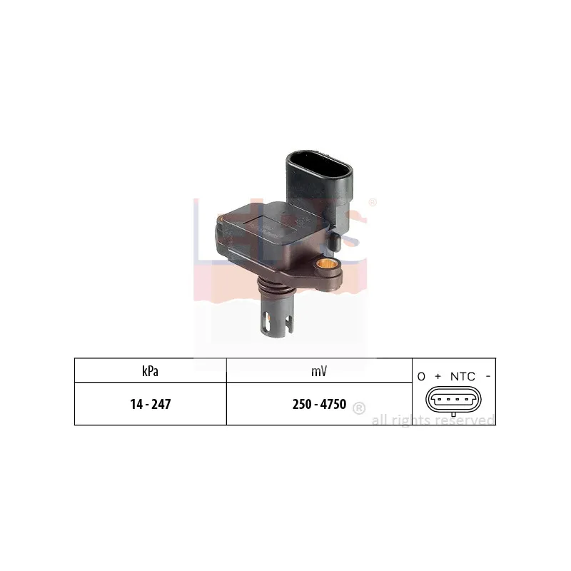 Capteur, pression de suralimentation EPS 1.993.125