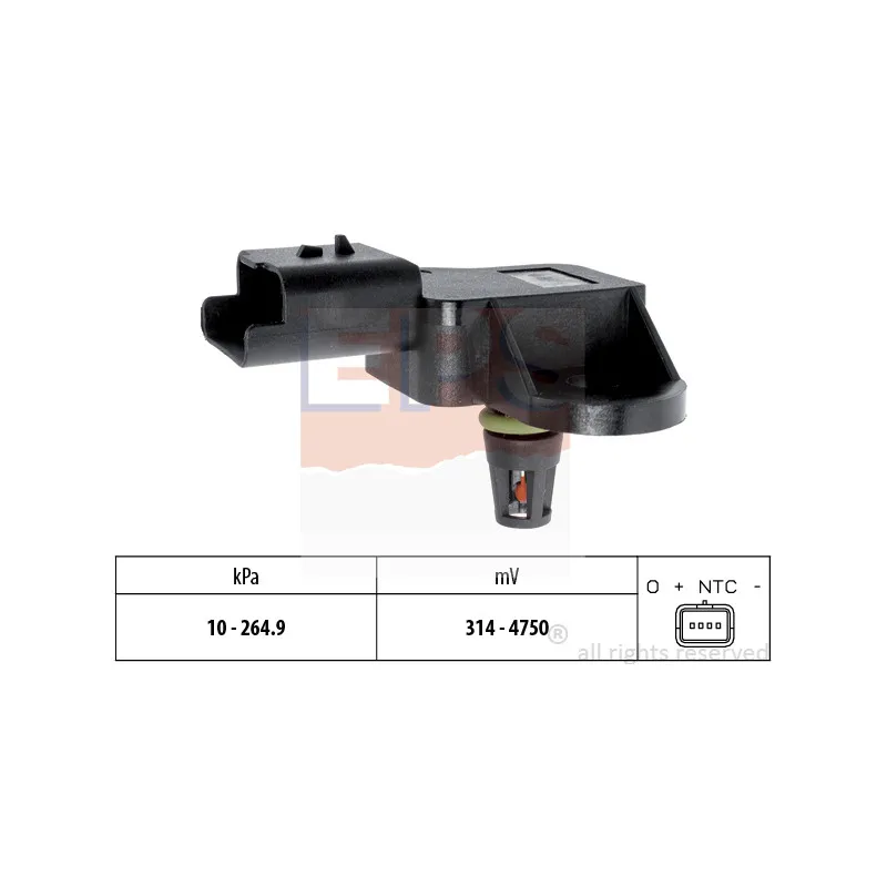 Capteur, pression de suralimentation EPS 1.993.137