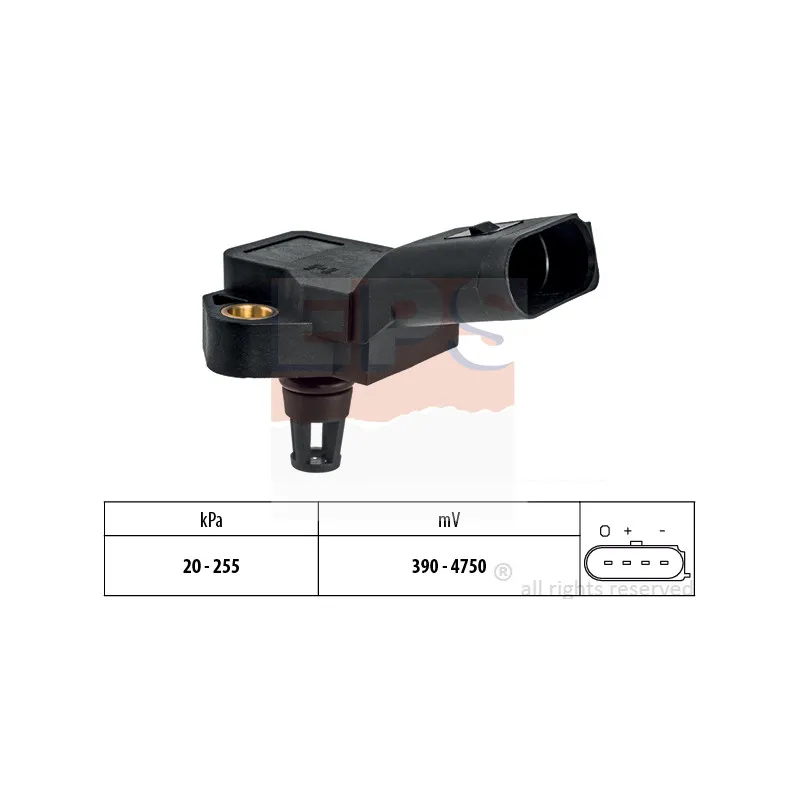 Capteur, pression de suralimentation EPS 1.993.188