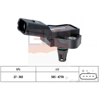 Capteur, pression de suralimentation EPS