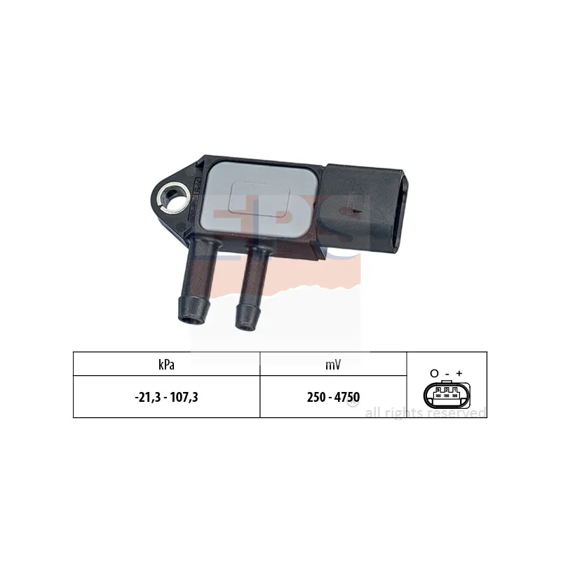Capteur, pression des gaz échappement EPS 1.993.265