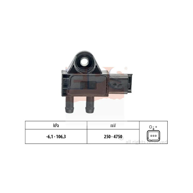 Capteur, pression des gaz échappement EPS 1.993.271