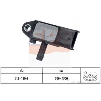 Capteur, pression des gaz échappement EPS 1.993.273