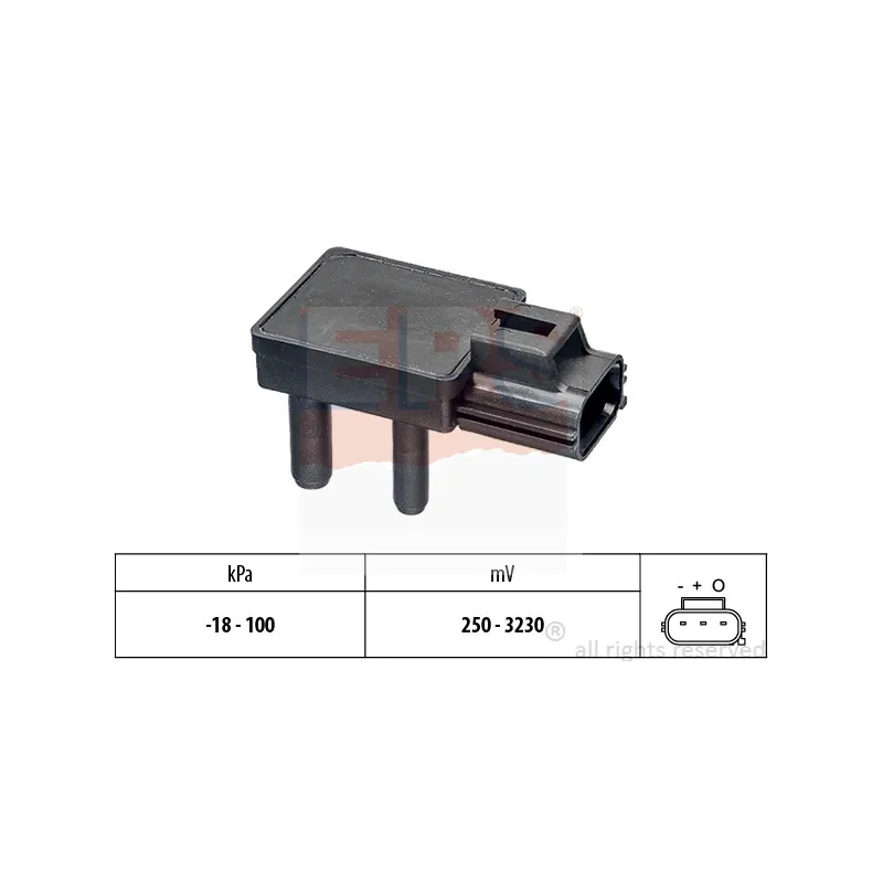 Capteur, pression des gaz échappement EPS 1.993.332