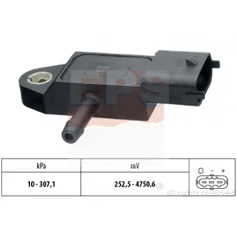 Capteur, pression des gaz échappement EPS 1.993.348
