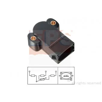 Capteur, position du papillon EPS 1.995.064