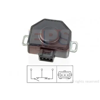Capteur, position du papillon EPS 1.995.079