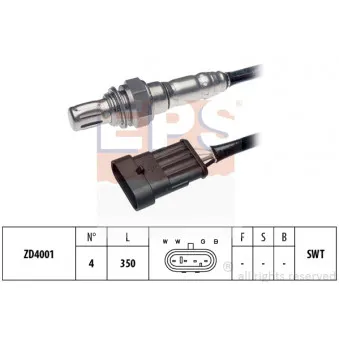 Sonde lambda EPS 1.997.075