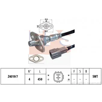 Sonde lambda EPS 1.997.372