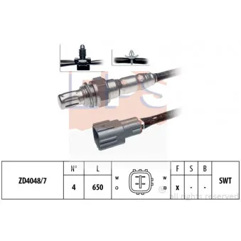 Sonde lambda EPS 1.997.805