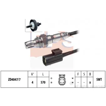 Sonde lambda EPS 1.998.075