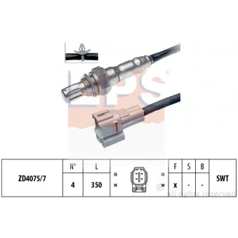 Sonde lambda EPS 1.998.091
