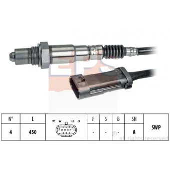 Sonde lambda EPS 1.998.281