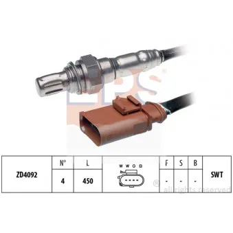 Sonde lambda EPS 1.998.348