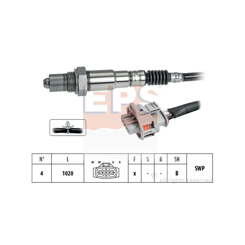 Sonde lambda EPS 1.998.378