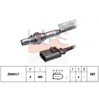 Sonde lambda EPS 1.998.387