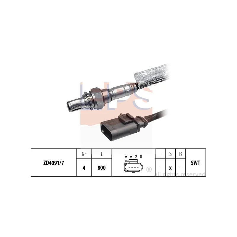 Sonde lambda EPS 1.998.387