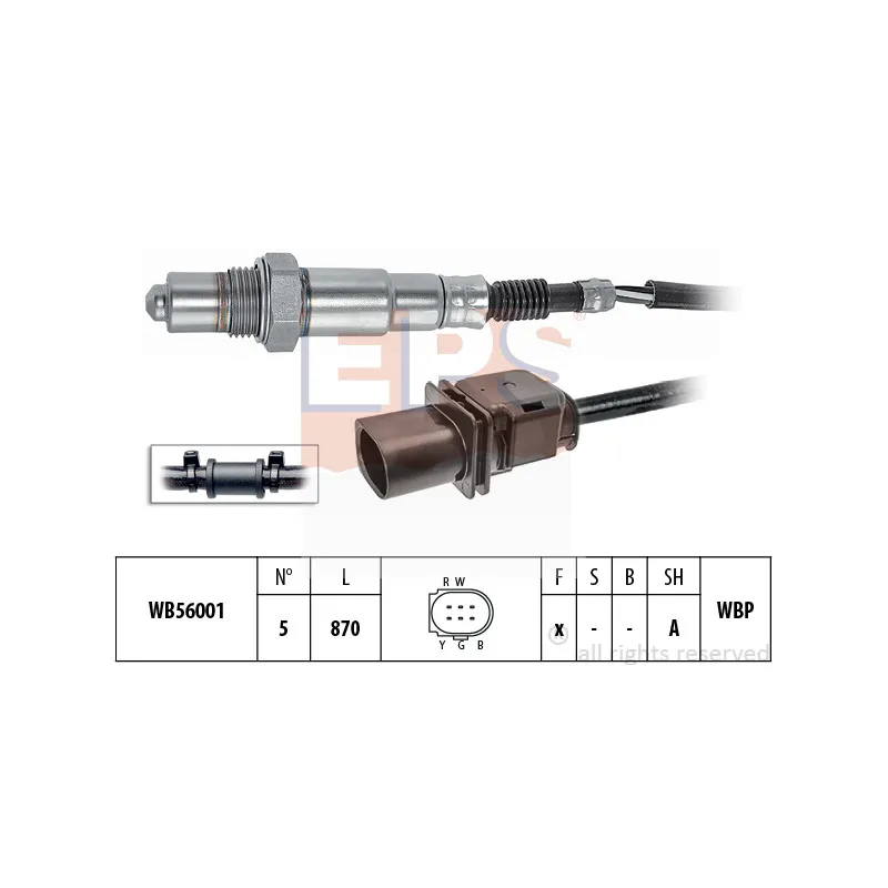 Sonde lambda EPS 1.998.398