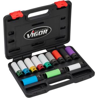 Coffret de douilles à choc VIGOR V6312/12