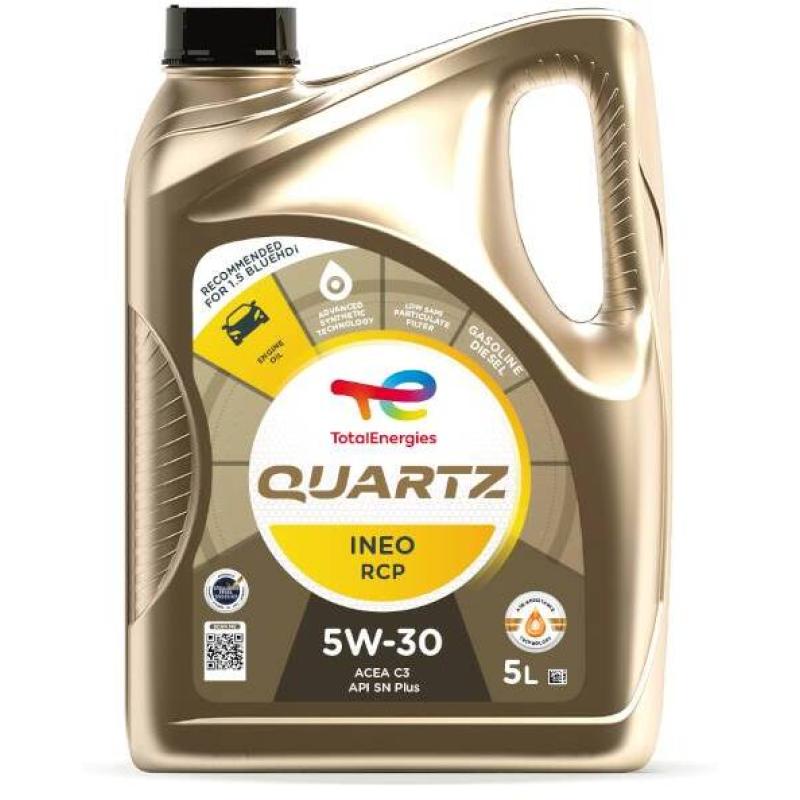 Huile moteur TotalEnergies Quartz Ineo RCP 5W-30 5L homologuée Stellantis FPW9.55535/03