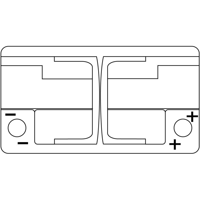 Batterie de démarrage EXIDE EA722 - Visuel 2