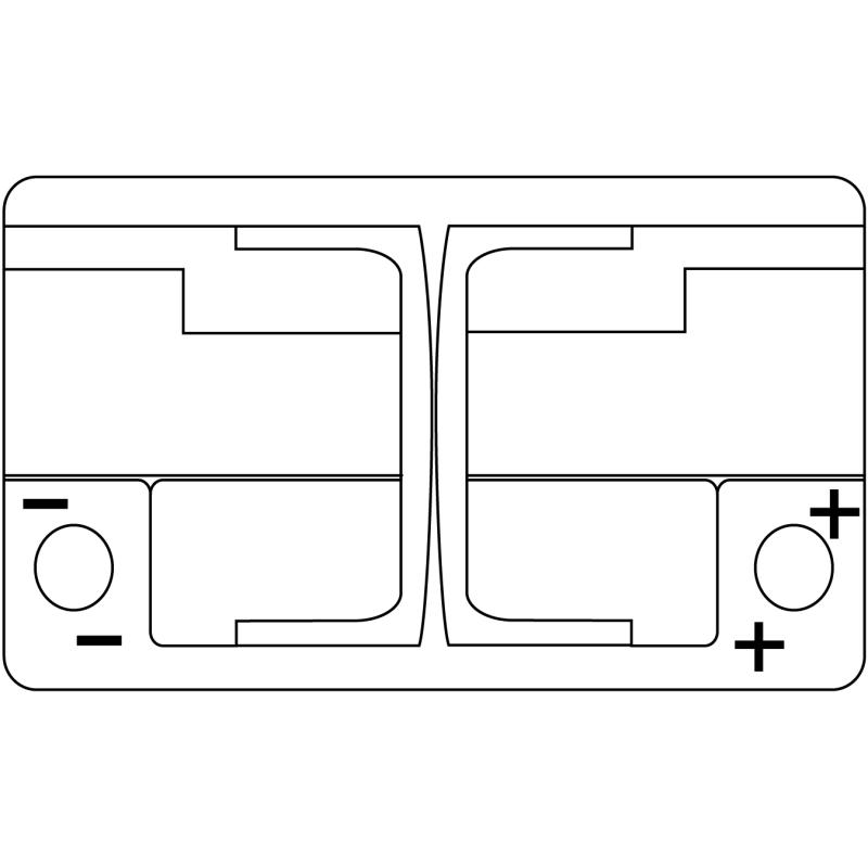 Batterie de démarrage EXIDE EA770 - Visuel 2