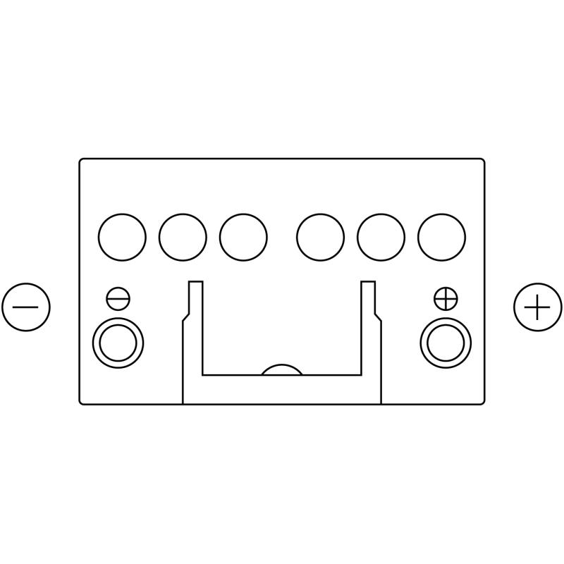 Batterie de démarrage EXIDE EB450 - Visuel 2