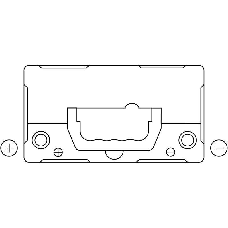 Batterie de démarrage EXIDE EB455 - Visuel 2