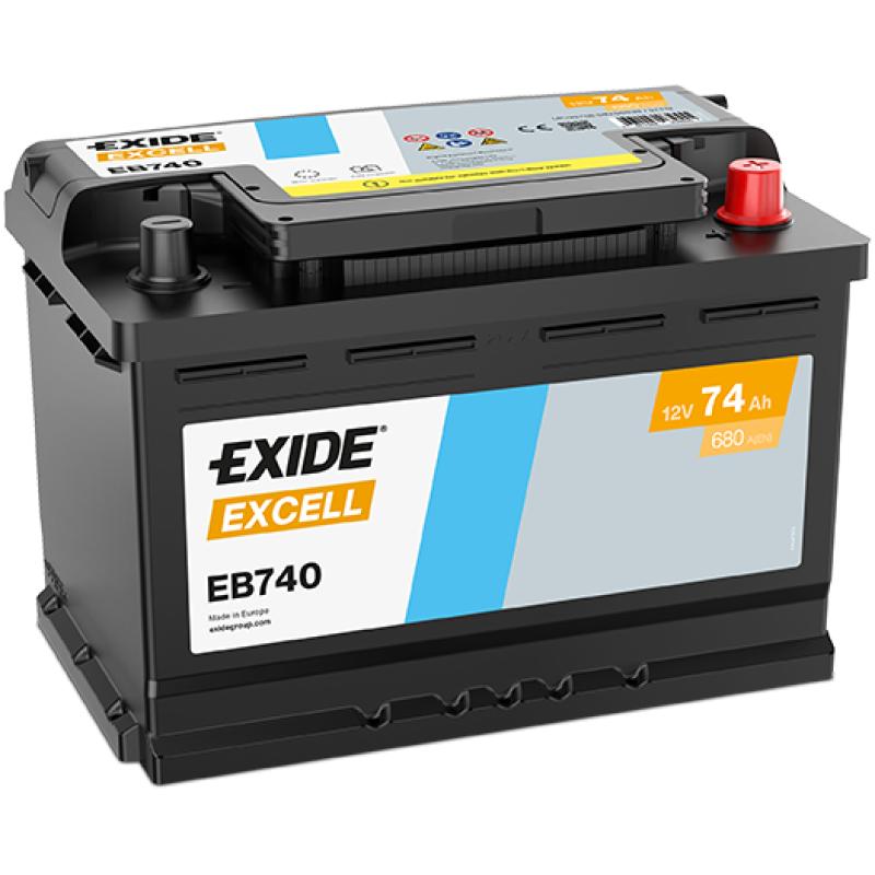 Batterie de démarrage EXIDE EB740 - Visuel 1