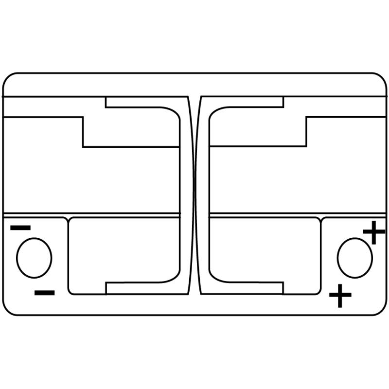Batterie de démarrage EXIDE EK720 - Visuel 1