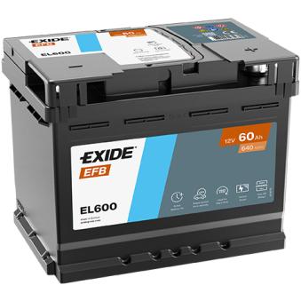 Batterie de démarrage Start & Stop EXIDE EL600