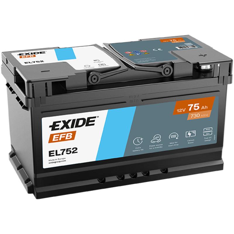 Batterie de démarrage Start & Stop EXIDE EL752 - Visuel 1