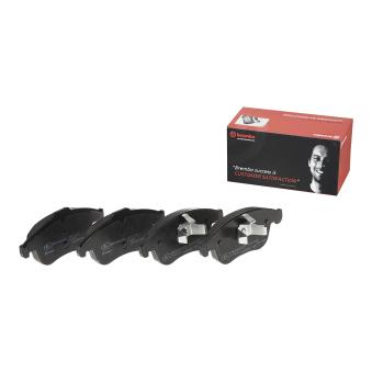 Jeu de 4 plaquettes de frein avant BREMBO