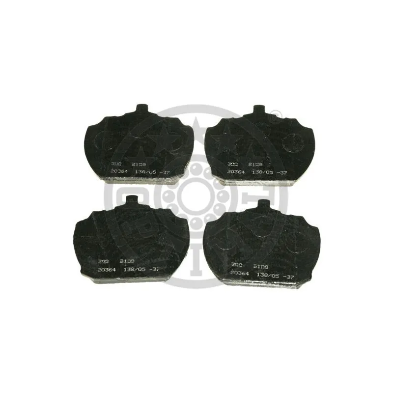Jeu de 4 plaquettes de frein avant OPTIMAL 9108