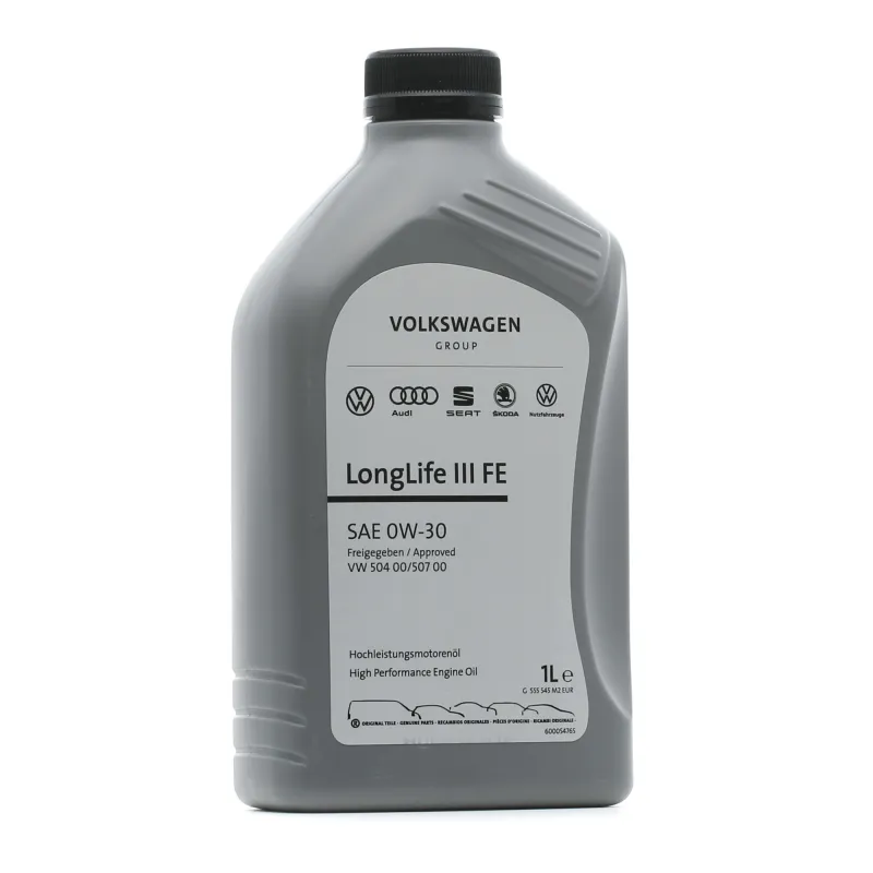 Huile moteur OE Volkswagen Group LongLife III FE 0W-30 1L VW 504 00 507 00