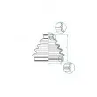 Joint-soufflet, arbre de commande SPIDAN 190963 - Visuel 2